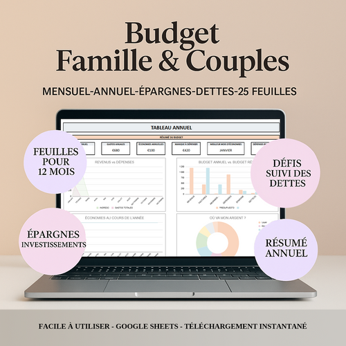 Modèle Avancée Gestion Finance Couple & Famille