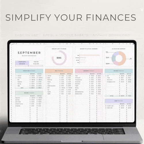 Modèle Excel Gestion Finance Couple & Famille