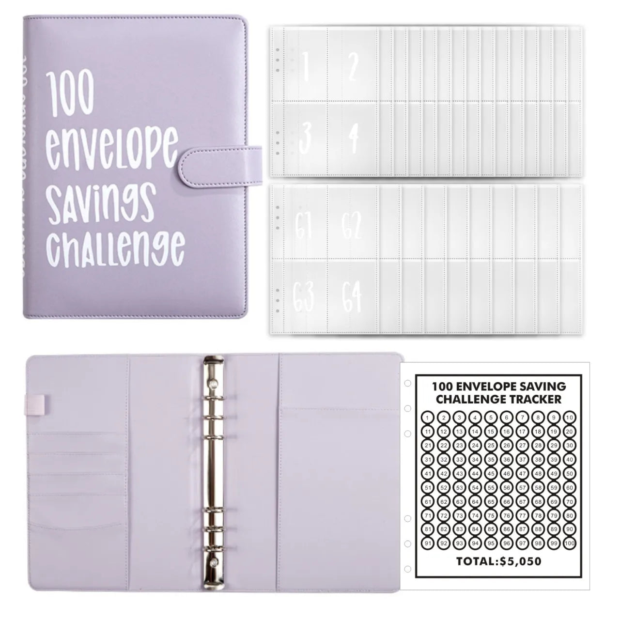 Livret d'économie de 100 enveloppes