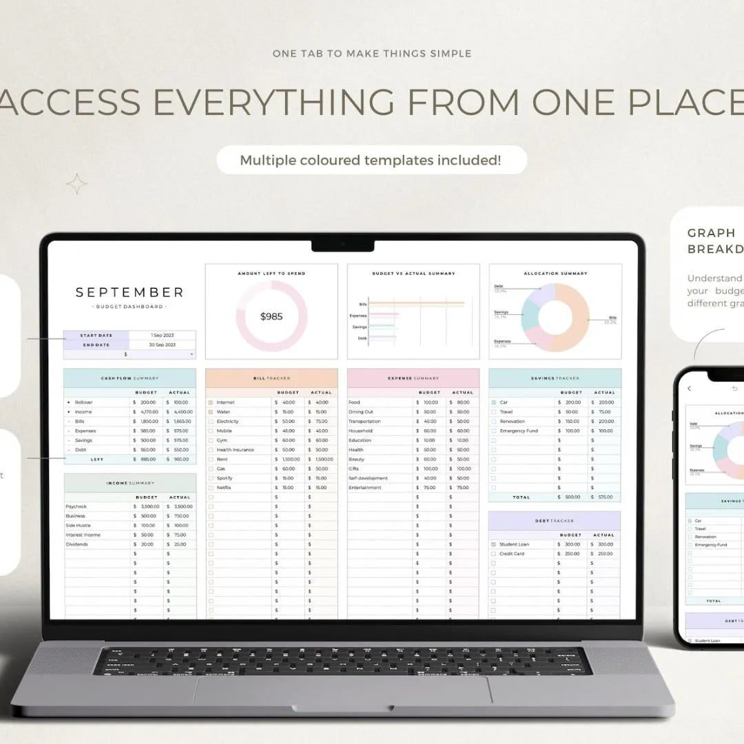 Modèle Excel Gestion Finance Couple & Famille