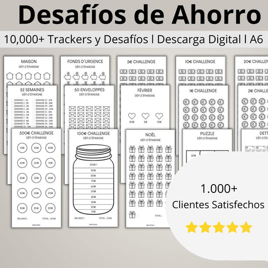 10,000+ Desafíos de Ahorro & Sobre de Presupuesto